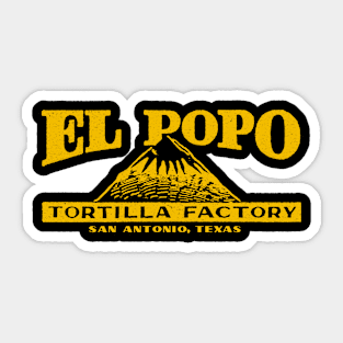 El Popo Tortilla Factory Sticker